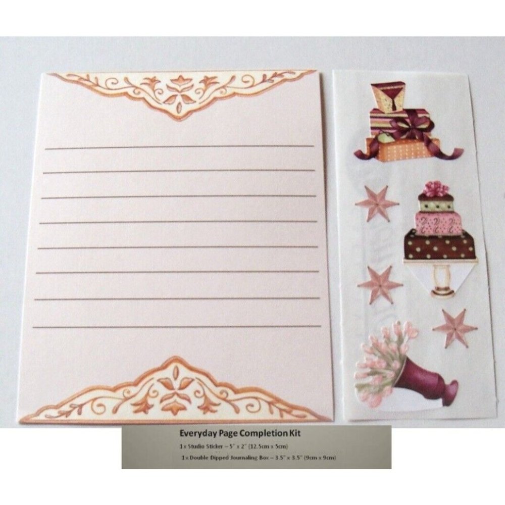 Creative Memories Birthday RIBBONS Page Completion Kit PARTY CAKE